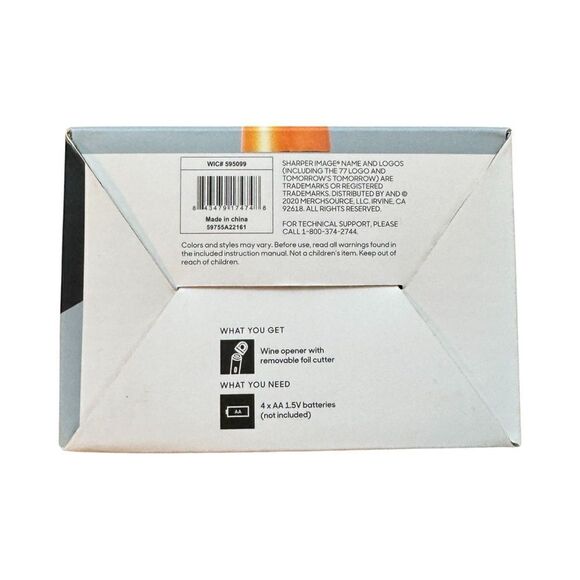 Sharper Image Automatic Universal Portable Wine Bottle Opener with Cutter NIB - Picture 8 of 8